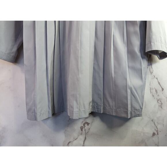 J Jill Windbreaker Shirt Womens Medium Gray Pleat Collar Anora Rain Jacket - Picture 7 of 12